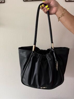 🎀Jessica Simpson Rosanna Tote Shoulder Bag Black 🖤🎁 Gift Yourself 💕